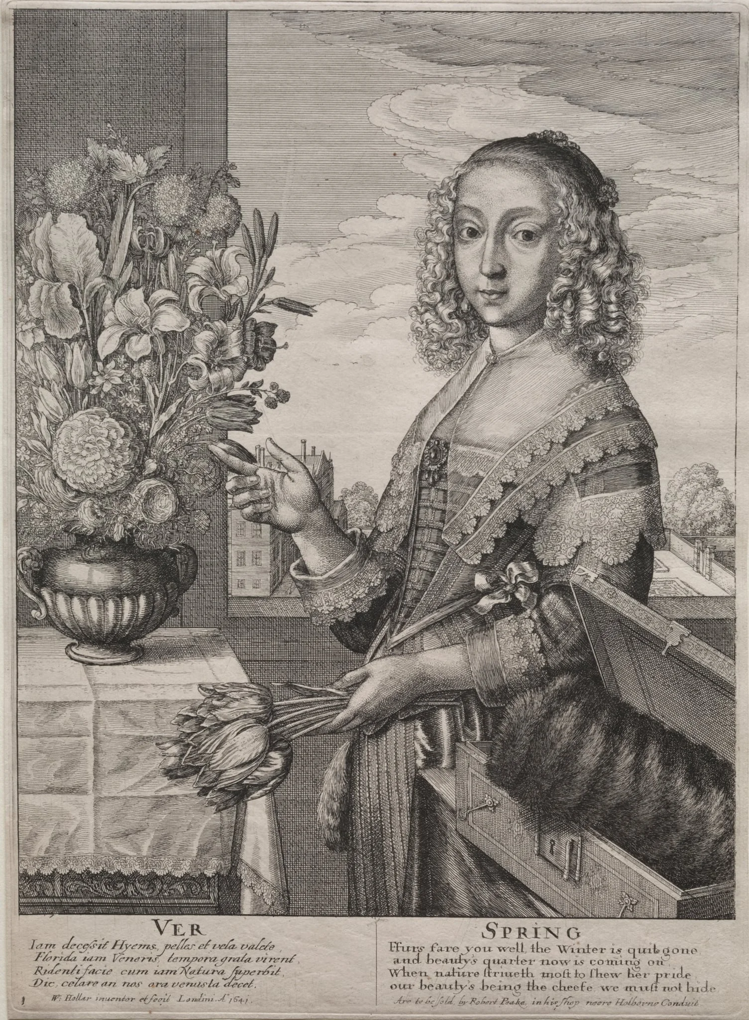 The Four Seasons:  Spring, by Wenceslaus Hollar, 1641