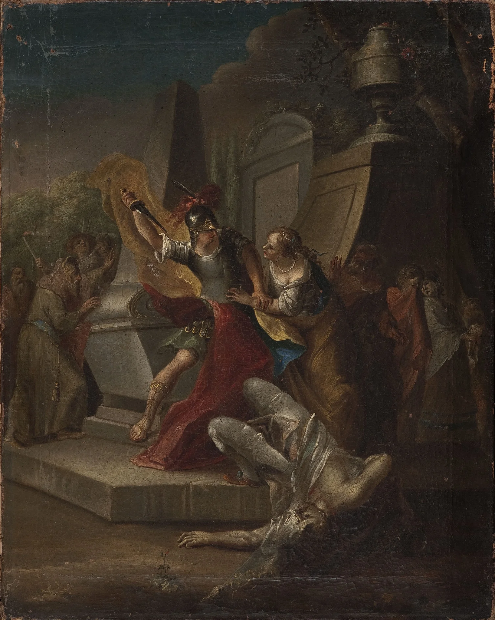 Scene of the crime, by Franciszek Smuglewicz, oil, 1800