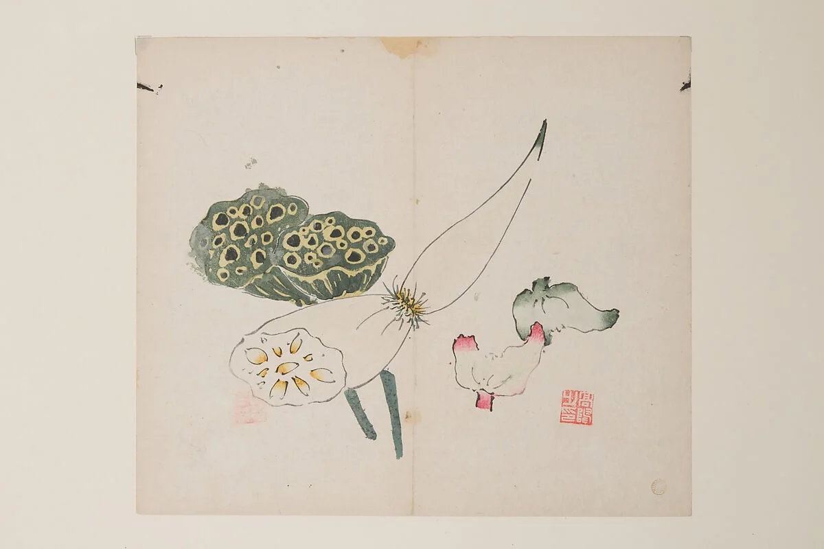 明   十竹齋書畫譜   四開|Page from Shi Zhu Zhai, by Unknown, ink, 1633