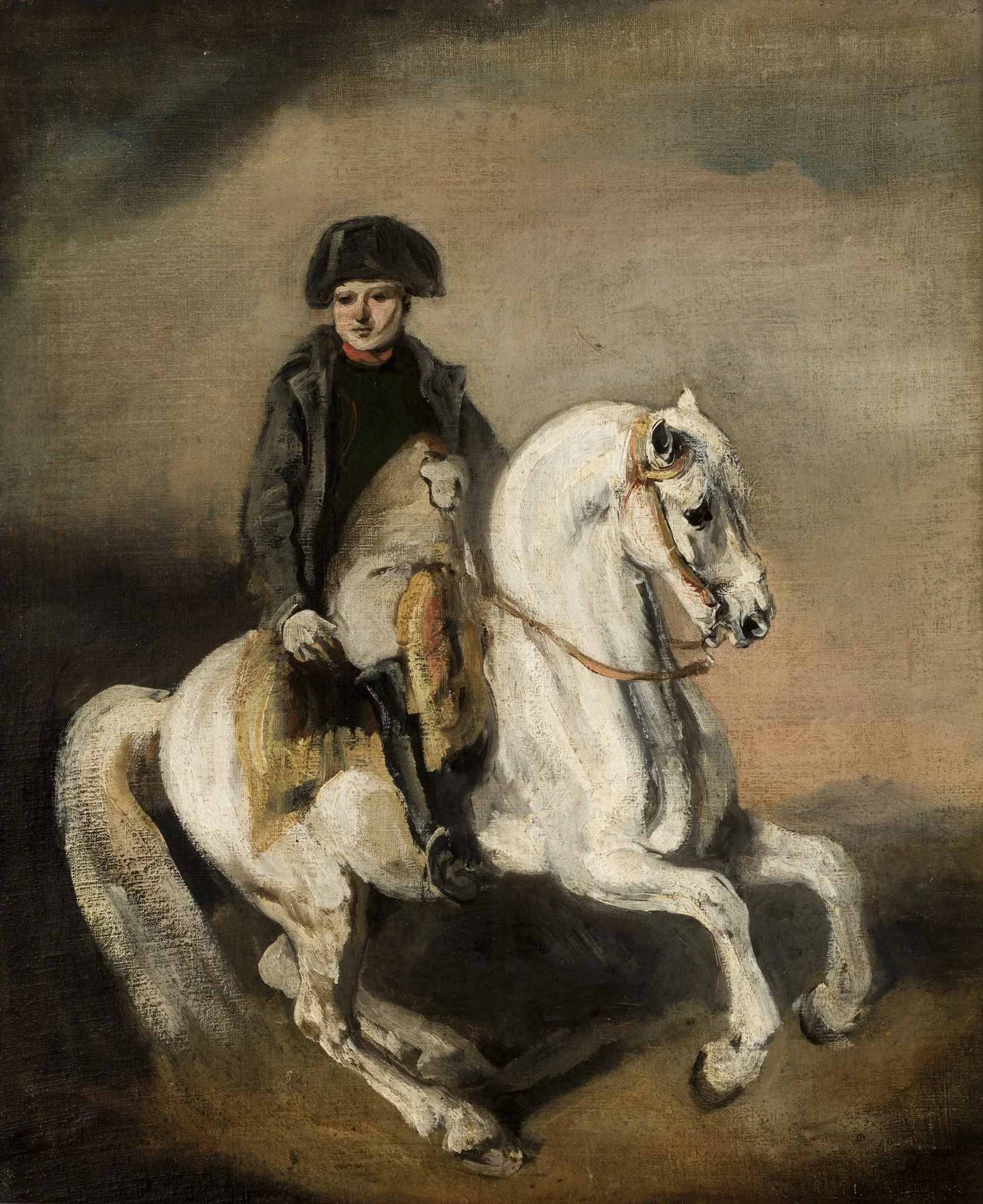 Napoleon on Horseback, by Piotr Michałowski, oil, 1837