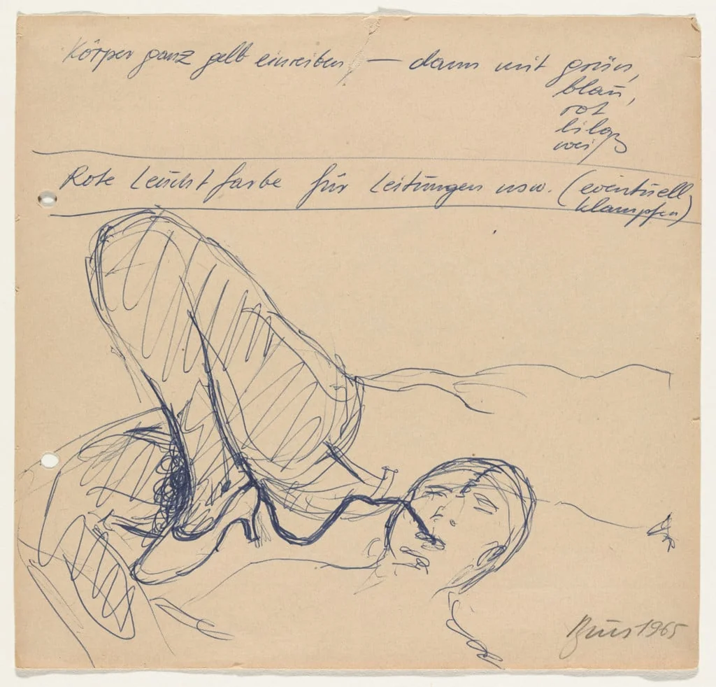 Untitled, by Günter Brus, 1965