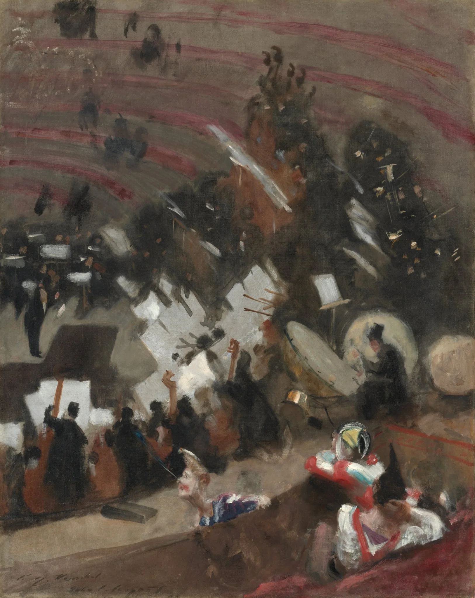 Rehearsal of the Pasdeloup Orchestra at the Cirque d'Hiver