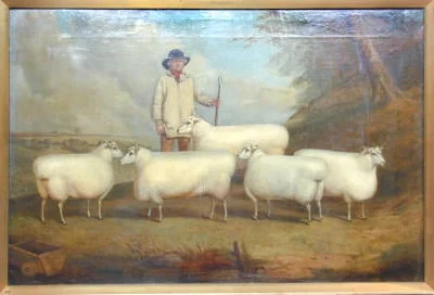 Painting, by Unknown, paint, 1858