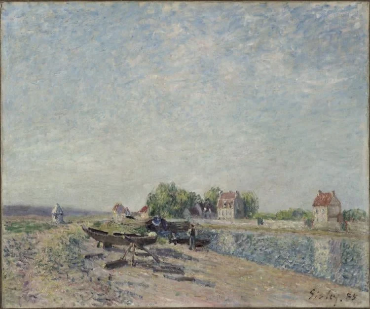 Saint-Mammès, Loing Canal, by Alfred Sisley, unspecified, 1885