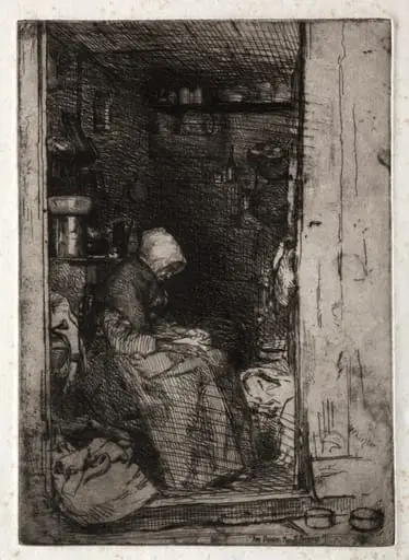 Twelve Etchings from Nature:  La Veille aux Loques