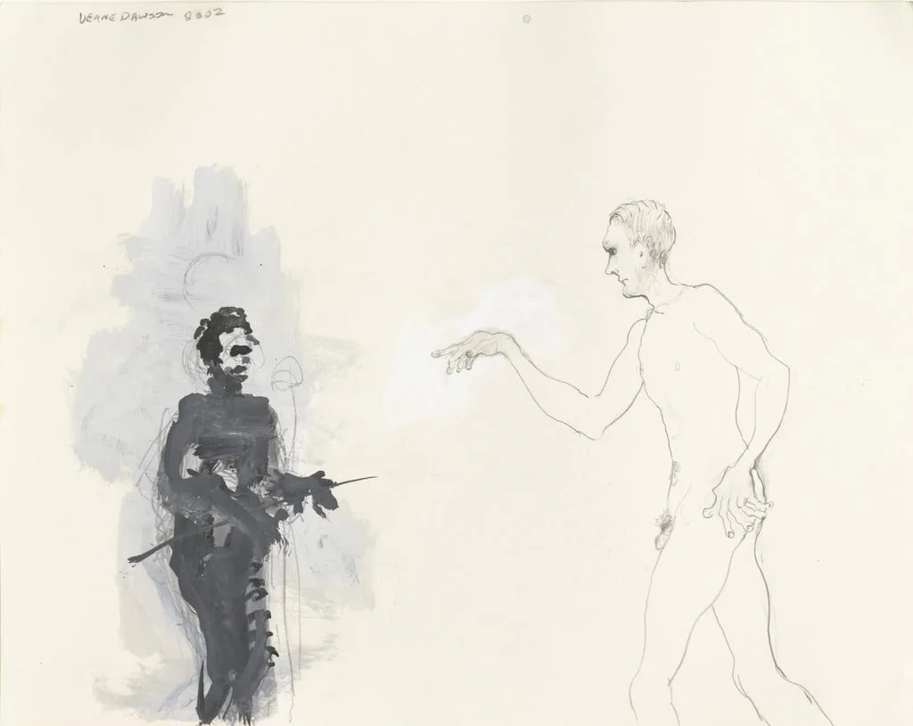 Untitled, by Verne Dawson, gouache, 2002