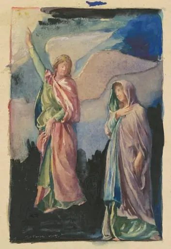 Study for "Faith" and "Hope"