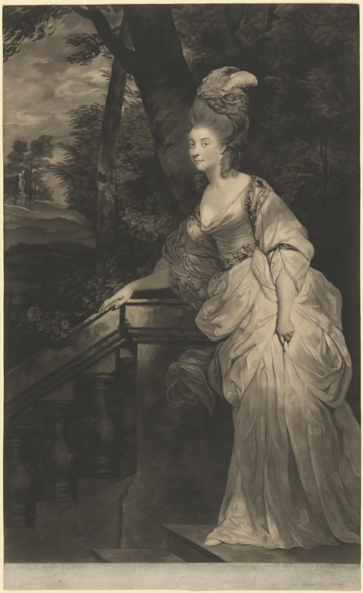 Georgiana (Spencer), Duchess of Devonshire, by Valentine Green, ink, 1780