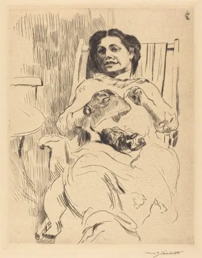 Frau mit Handarbeit (Woman with Needlework)