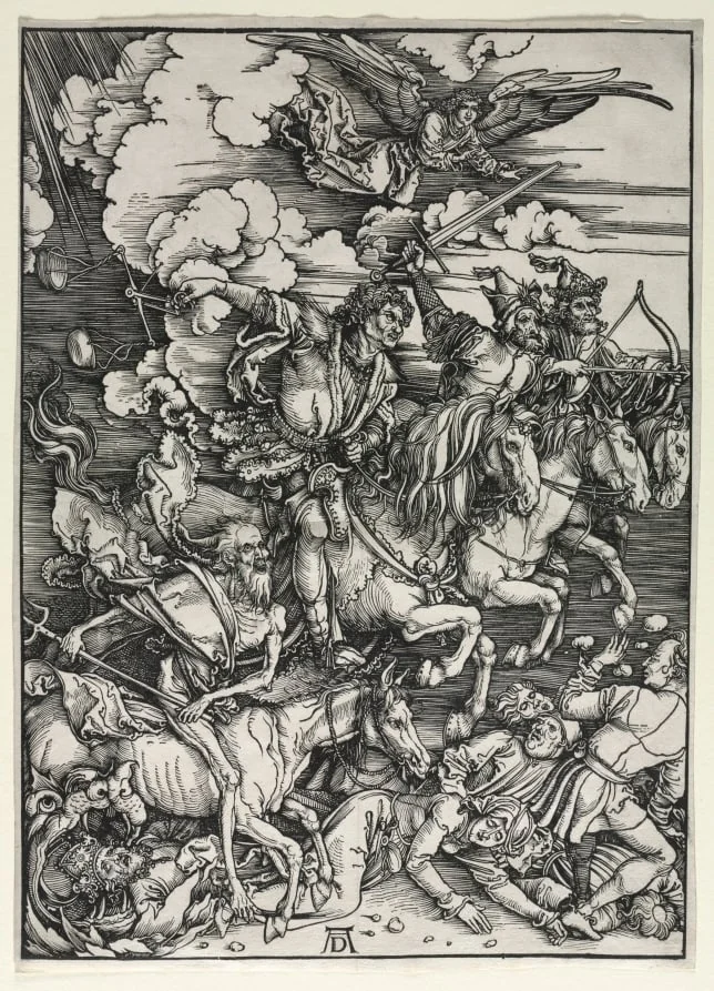 The Four Horsemen, from The Apocalypse, by Albrecht Dürer, 1498