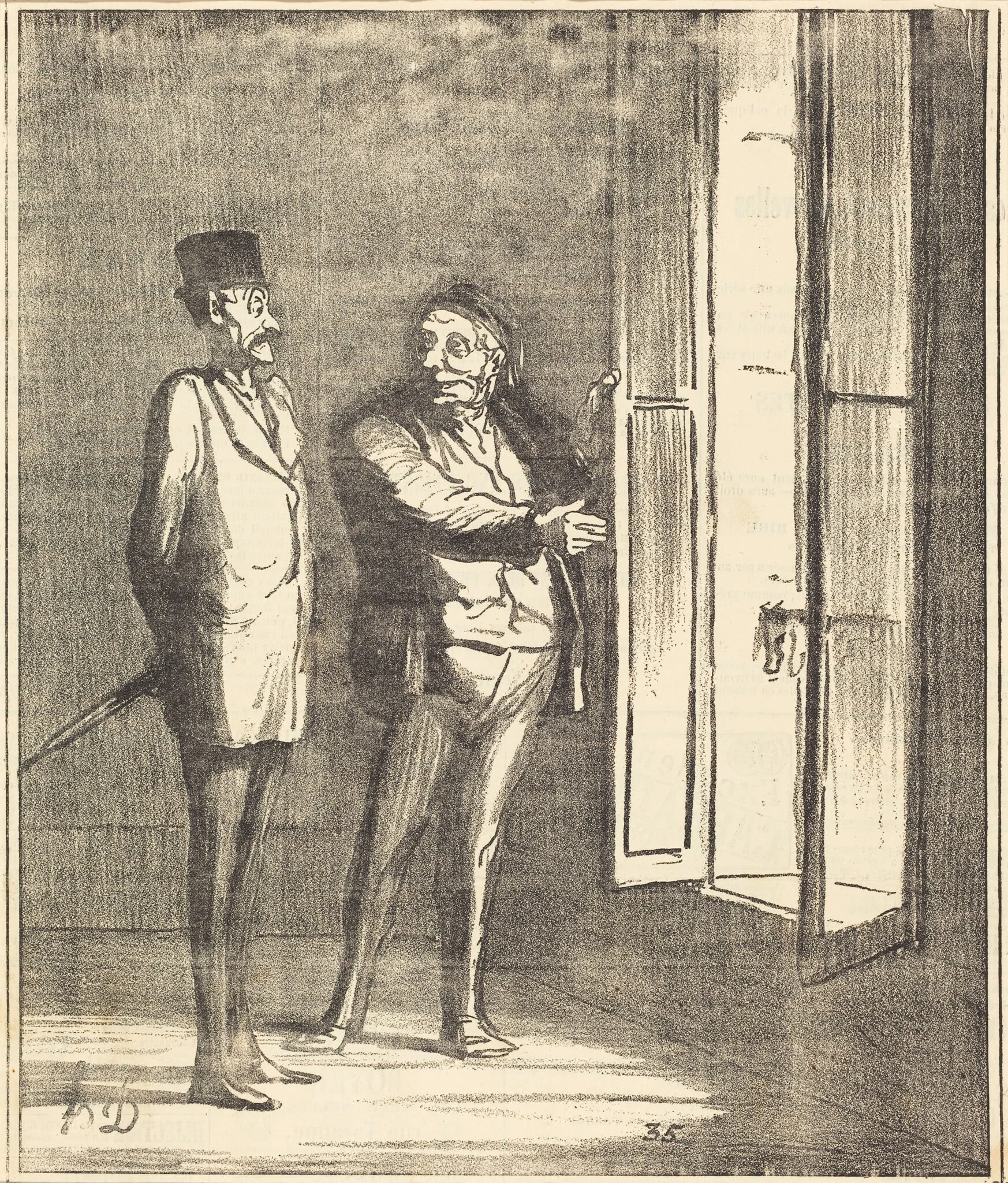 Monsieur sera très bien ici..., by Honoré Daumier, 1870