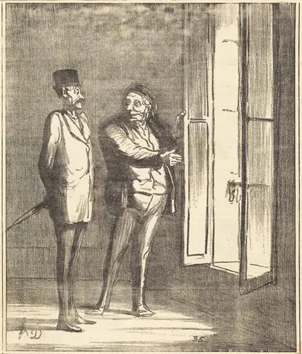 Monsieur sera très bien ici...