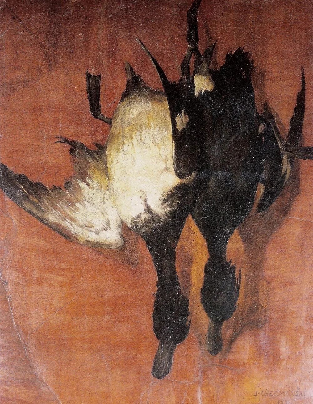 Hanging Ducks, by Józef Chełmoński, oil, 1890