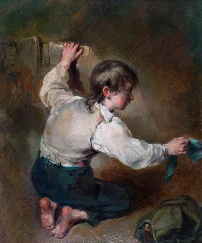 A Kneeling Boy with a Sash, by Henry Walton, unspecified, 1844