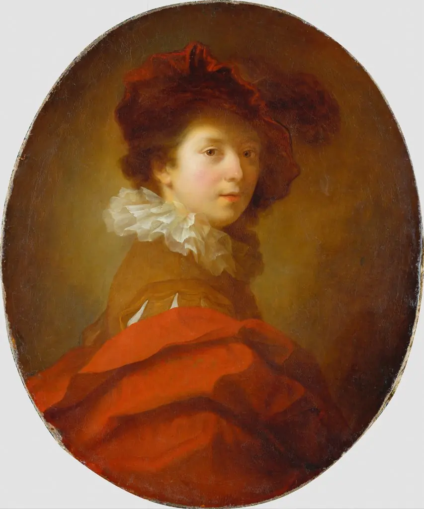 Half-length figure of a young man
