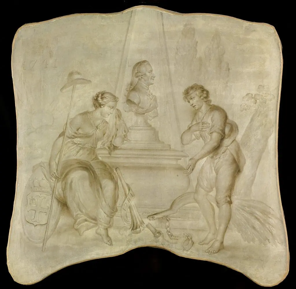 Peace and Patriotism Mourning on the Tomb of Joan-Derk, Baron van der Capellen tot den Pol