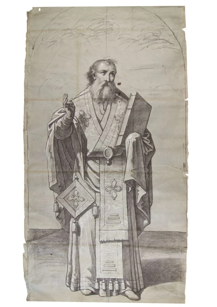 Personaj biblic - Arhiereu, by Gheorghe Tattarescu, 1867