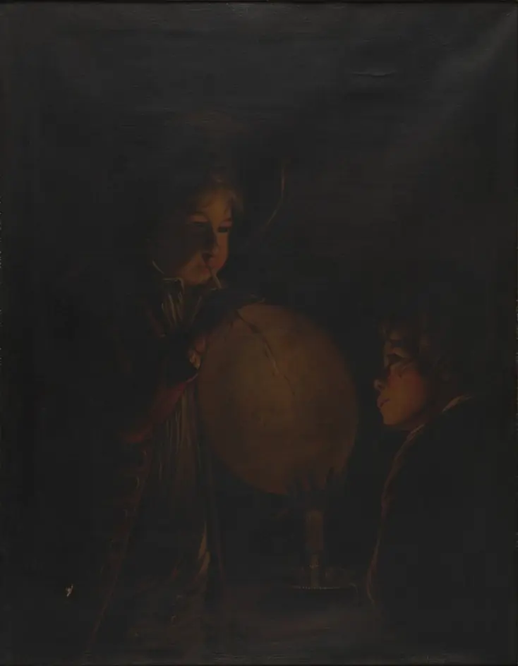 Two Boys with a Bladder: Candlelight Effect