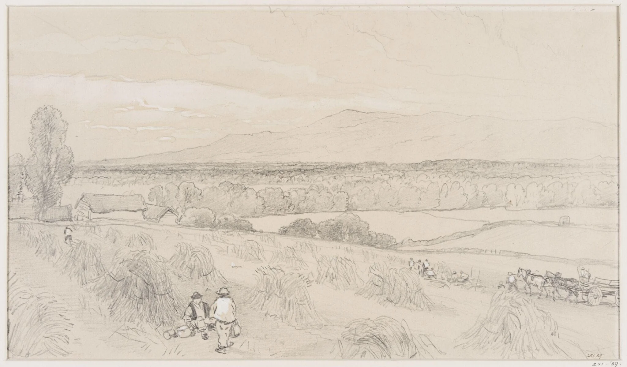 Harvest scene, by Beverly, 1830
