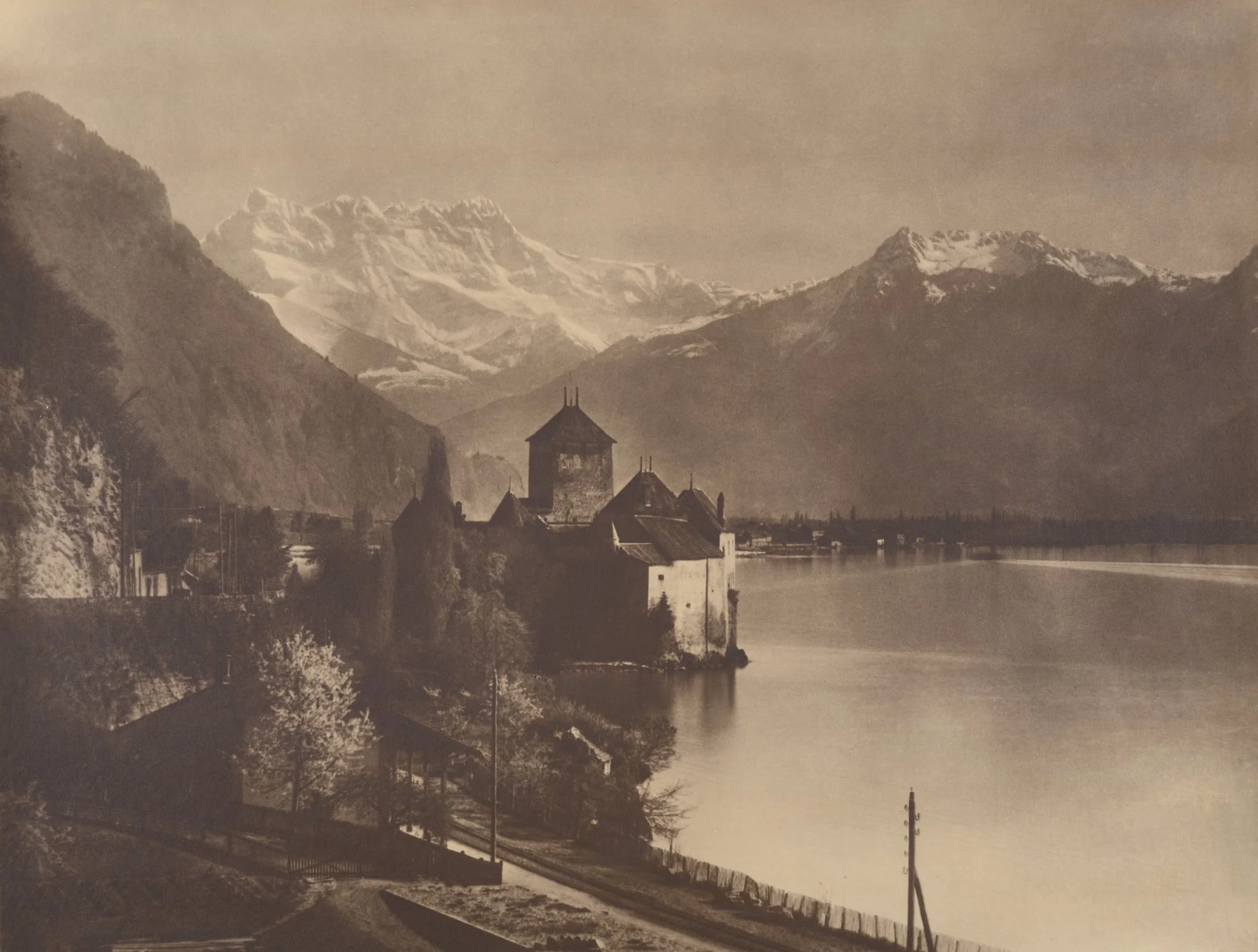 Château de Chillon, by Adolphe Braun, 1870