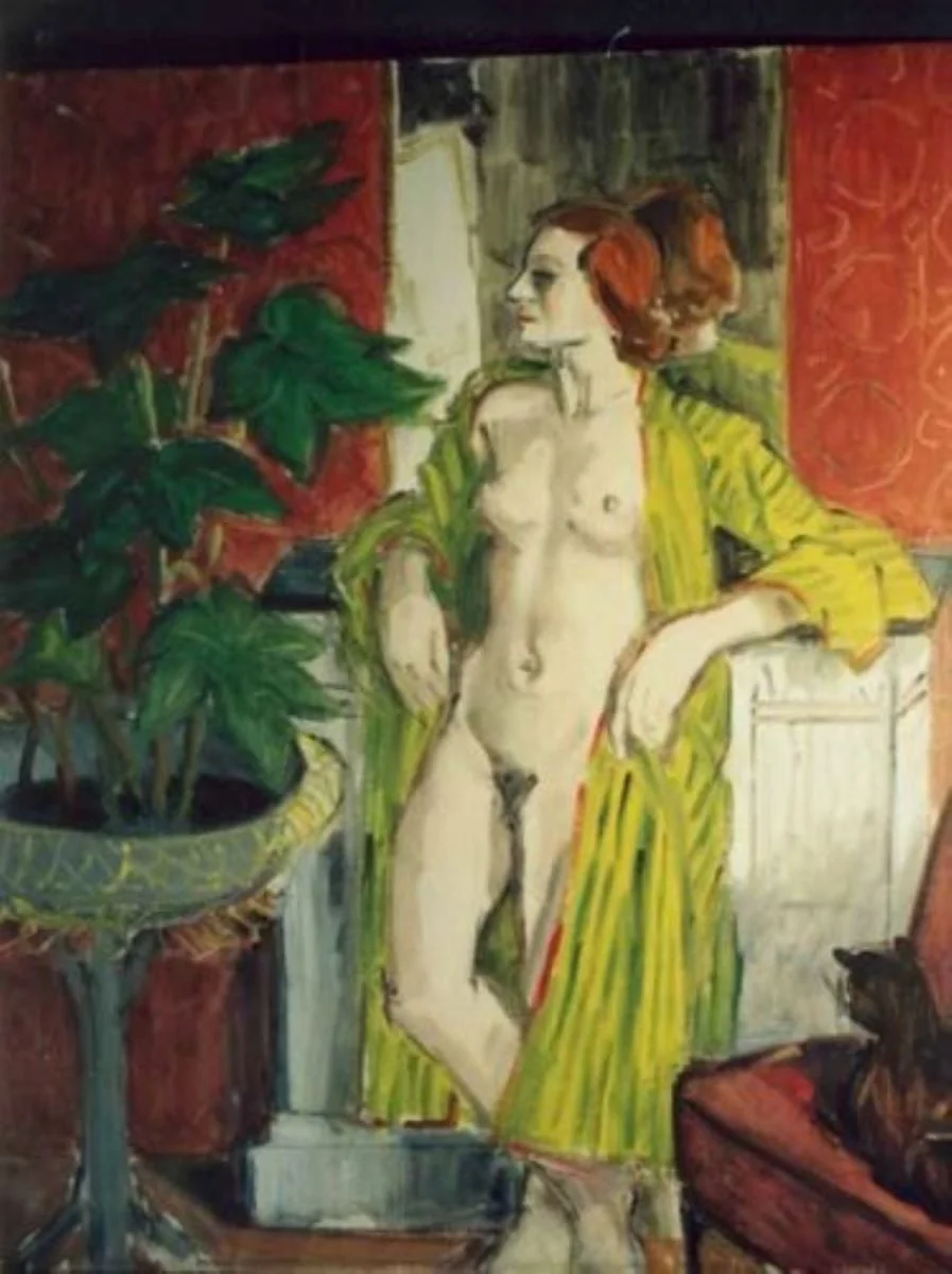 Nud și plantă, by Theodor Pallady, unspecified