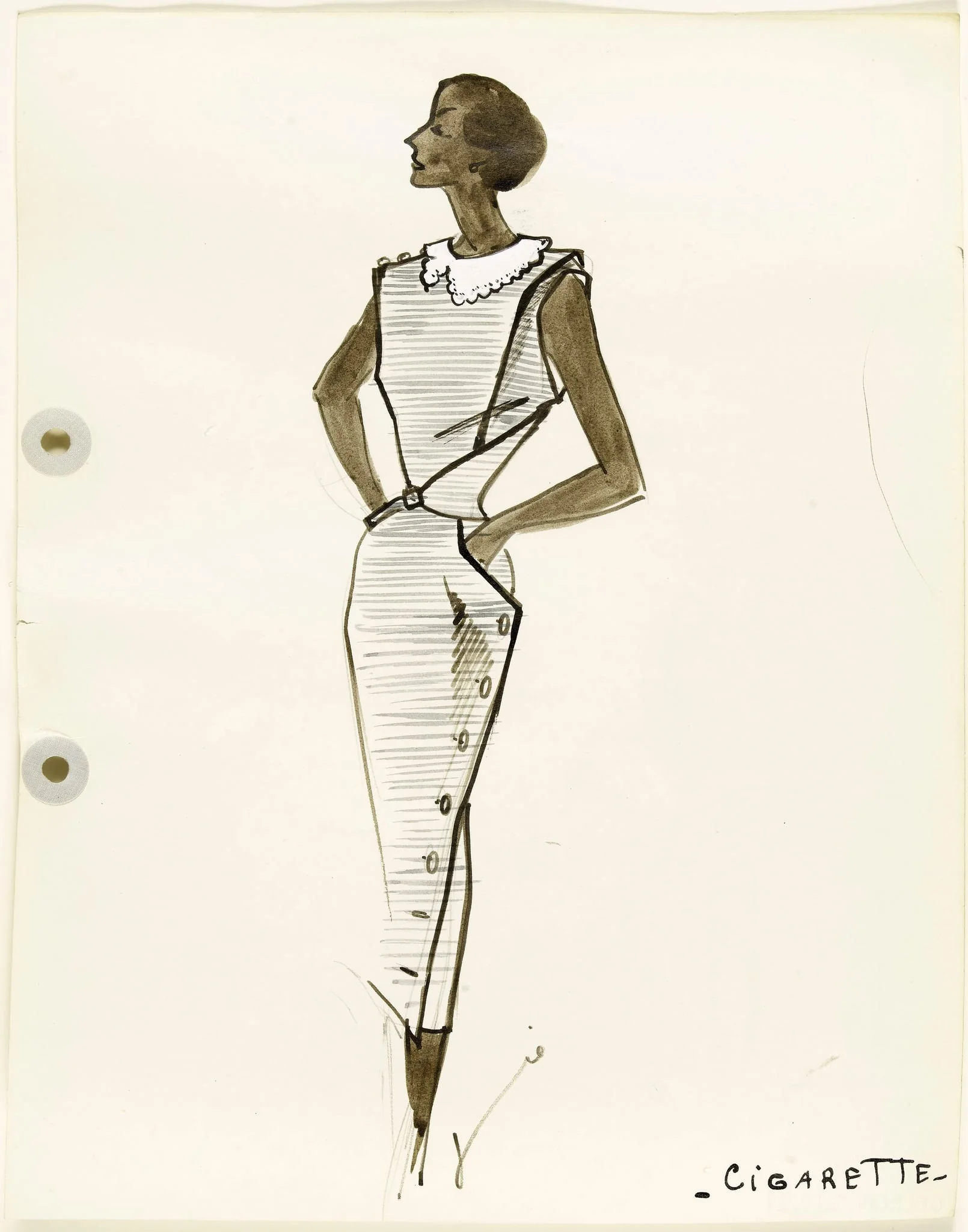 'Cigarette', by Marie-Louise Carven, 1951