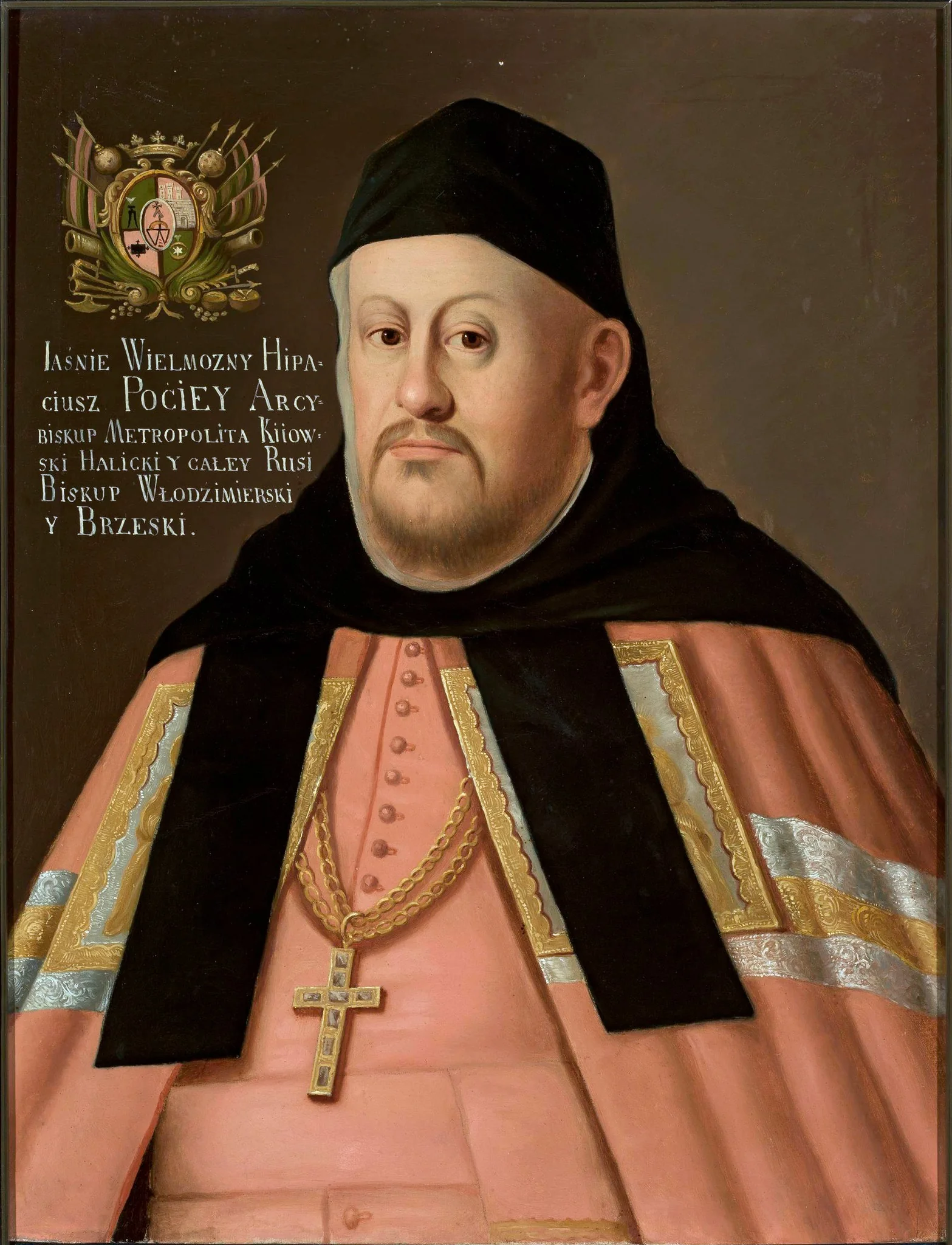 Portrait of Adam Hypatius Pociej (d. 1613), Metropolitan of Kiev