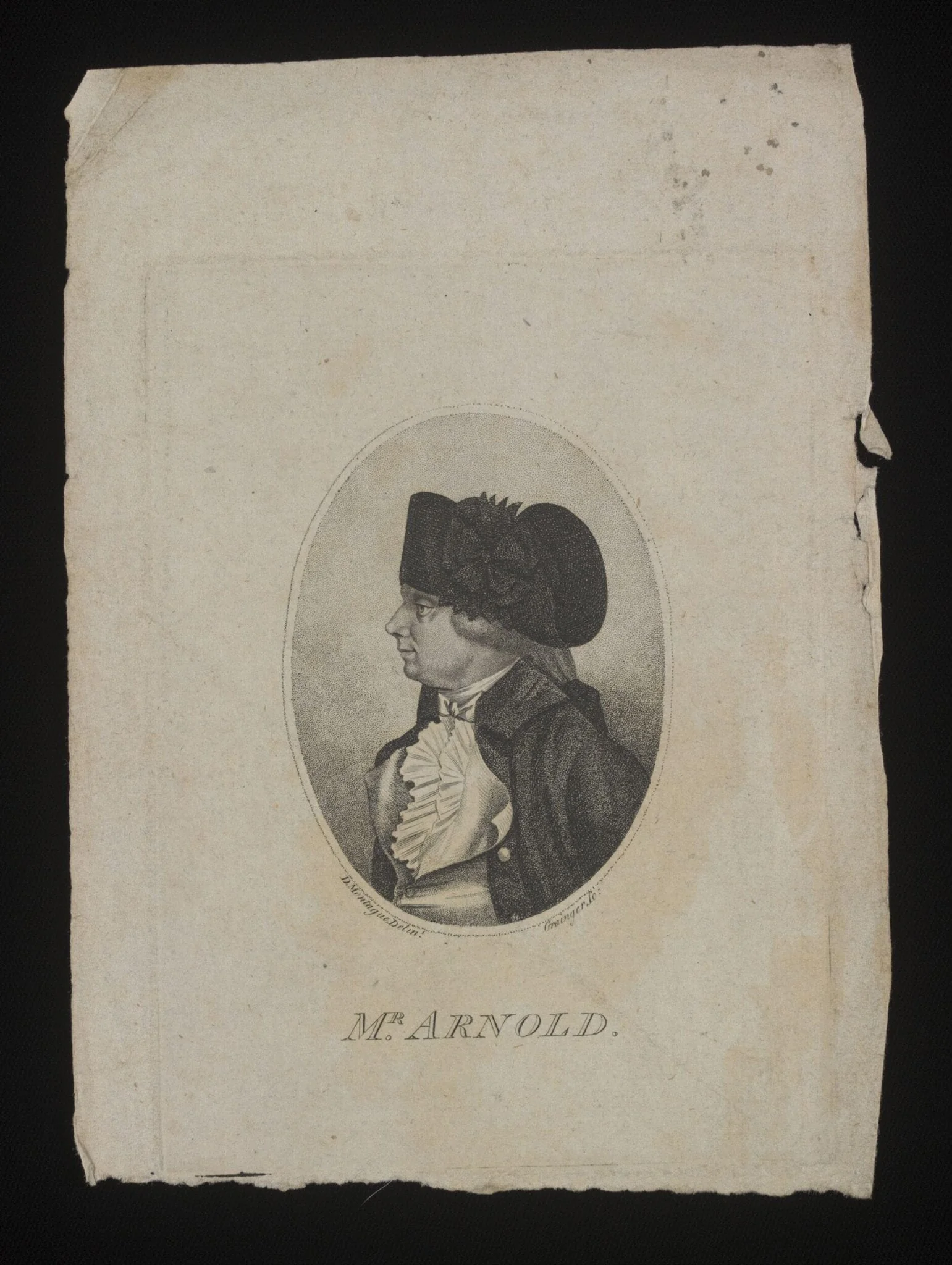Print portraying Mr. Arnold