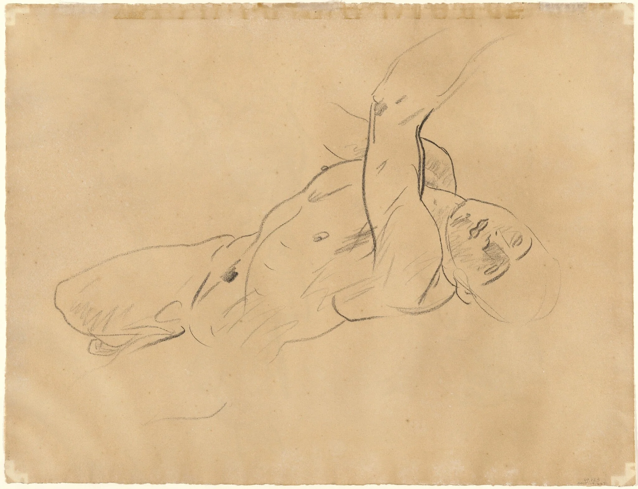 Falling Male Nude [verso]