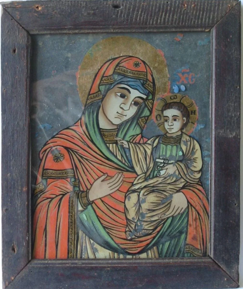 Maica Domnului cu Pruncul Iisus în brațe, by Unknown, 1850