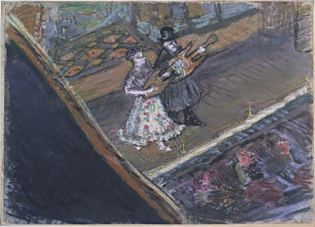 Untitled, by Spencer Gore, pastel, 1910