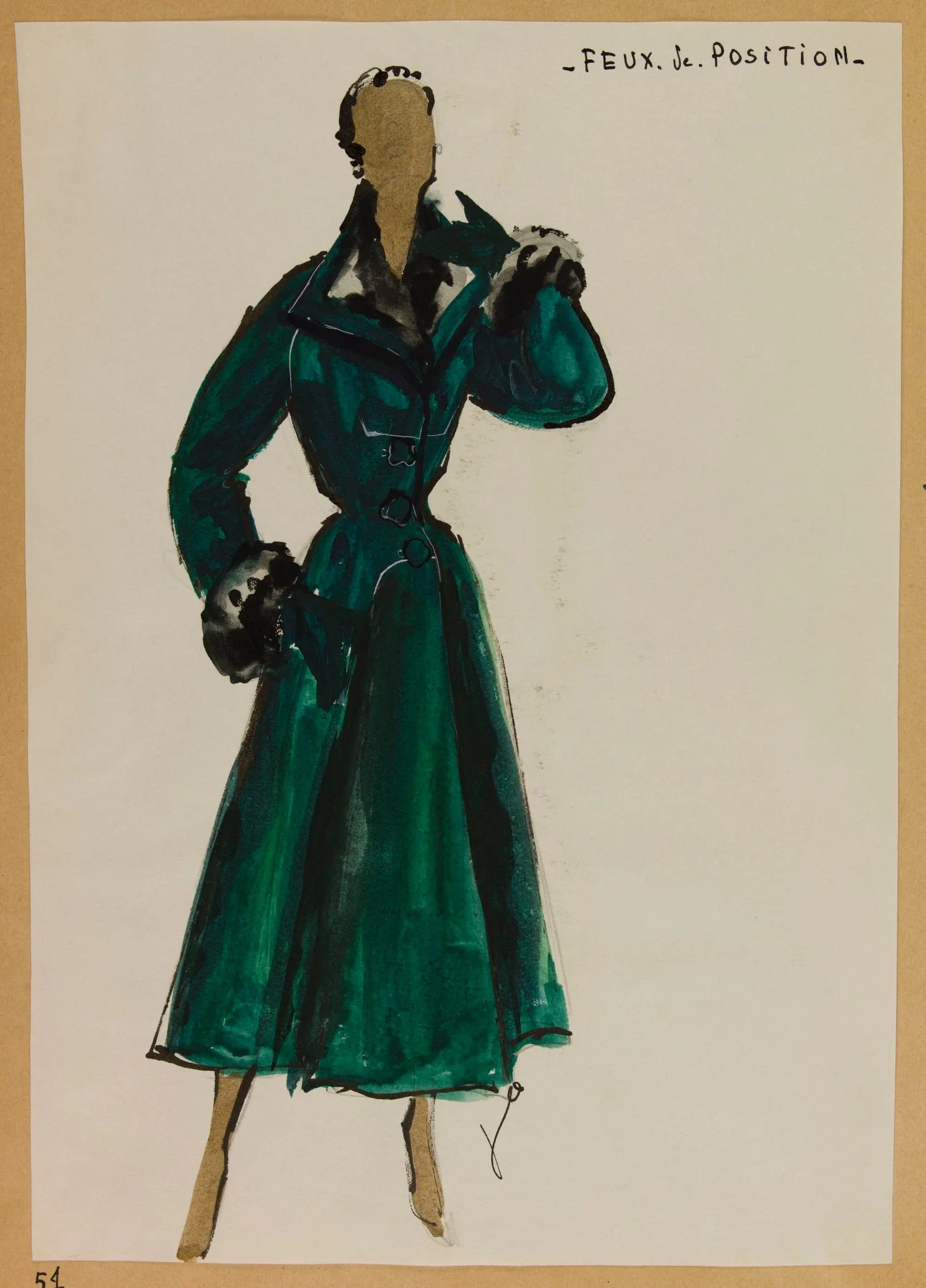 Feux de route, by Marie-Louise Carven, 1952