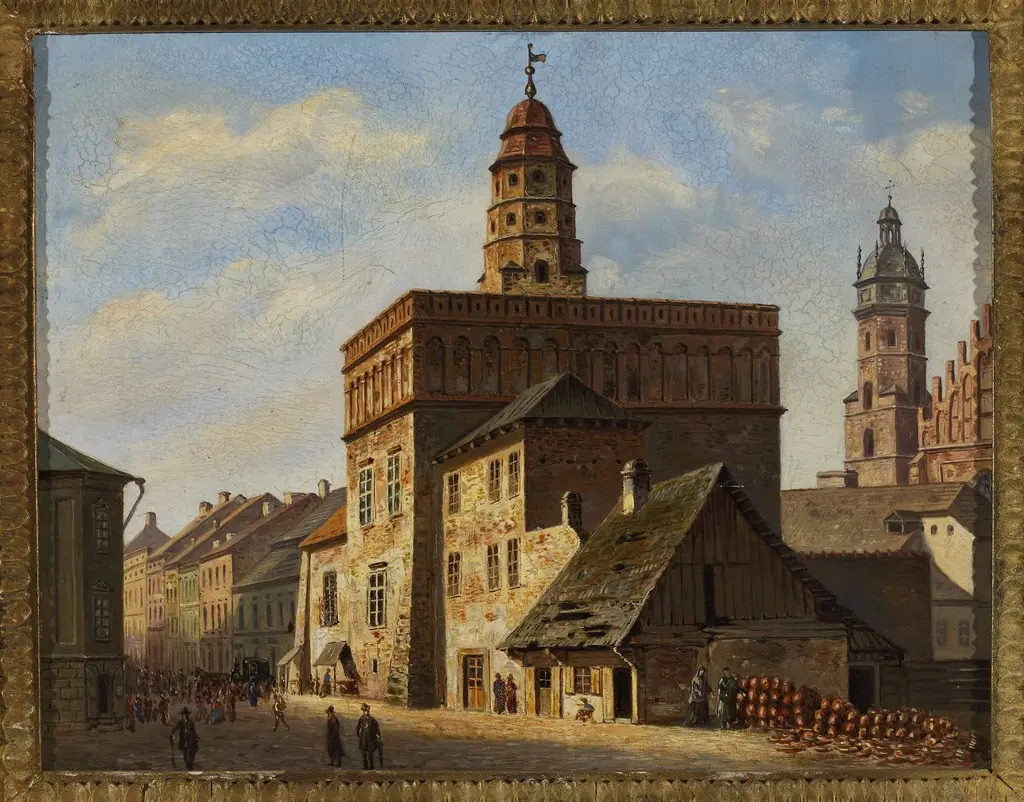 Old town hall at the Wolnica square in Kazimierz, Kraków