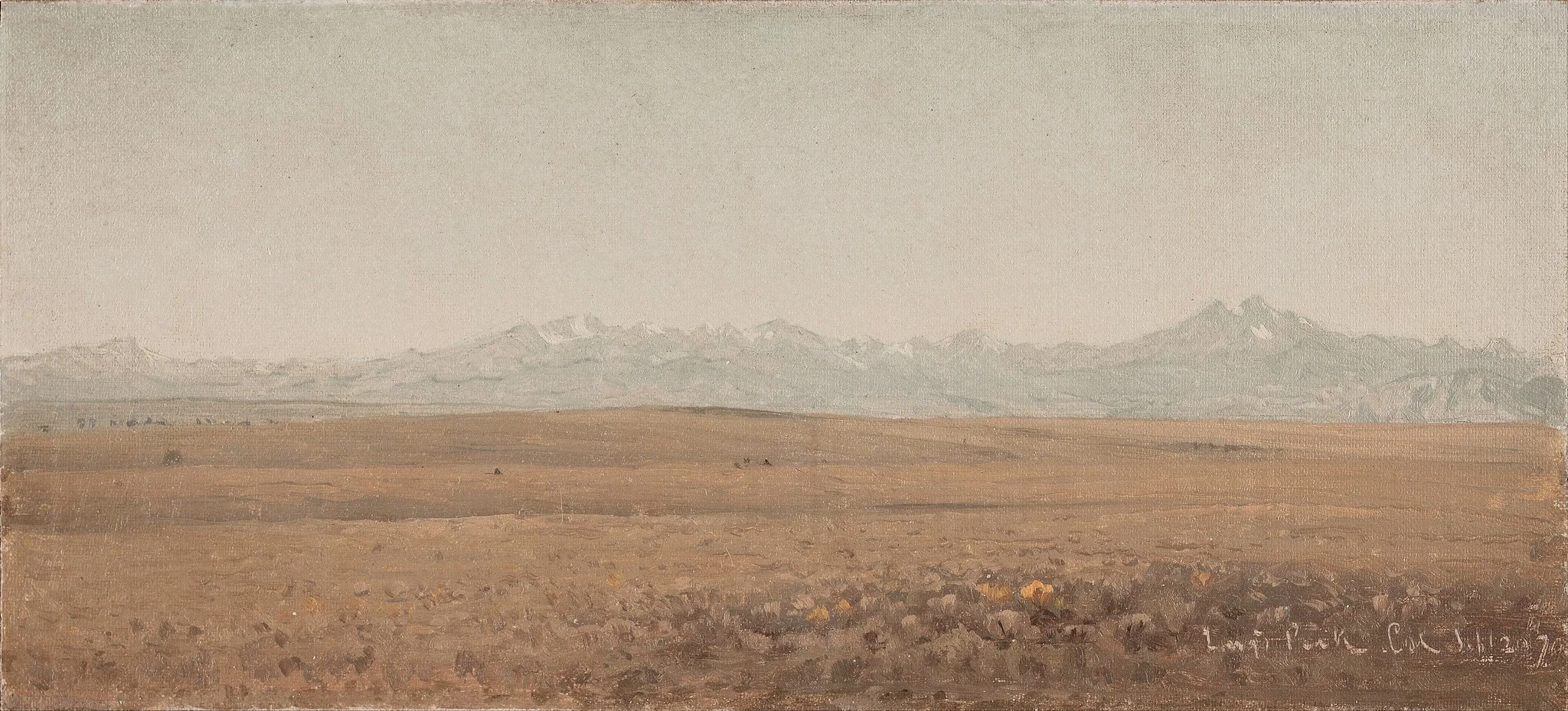 Longs Peak, Colorado, by Sanford Robinson Gifford, oil, 1870