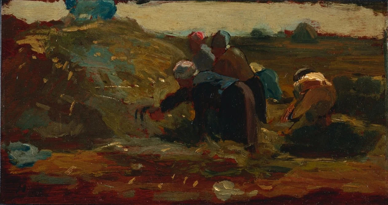 Women Working in a Field, by Winslow Homer, unspecified, 1867
