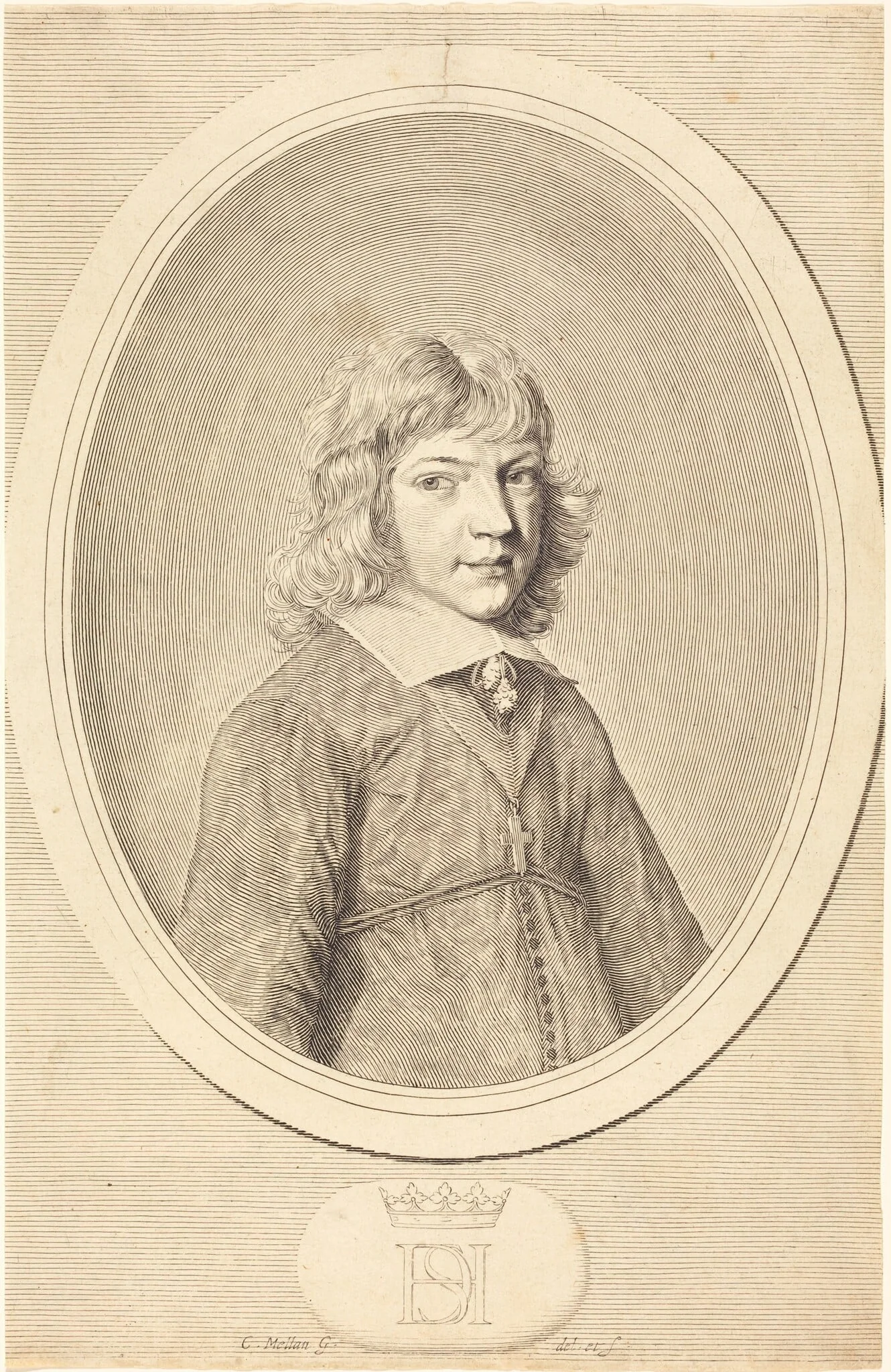 Henri de Savoie, Duc de Nemours, by Claude Mellan, ink, 1643
