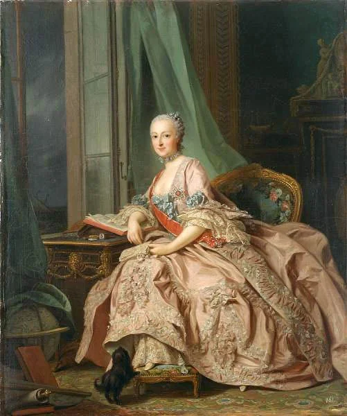 Anastasia Ivanovna, Countess of Hesse-Homburg, Princess Trubetskaya, by Alexander Roslin, oil, 1757