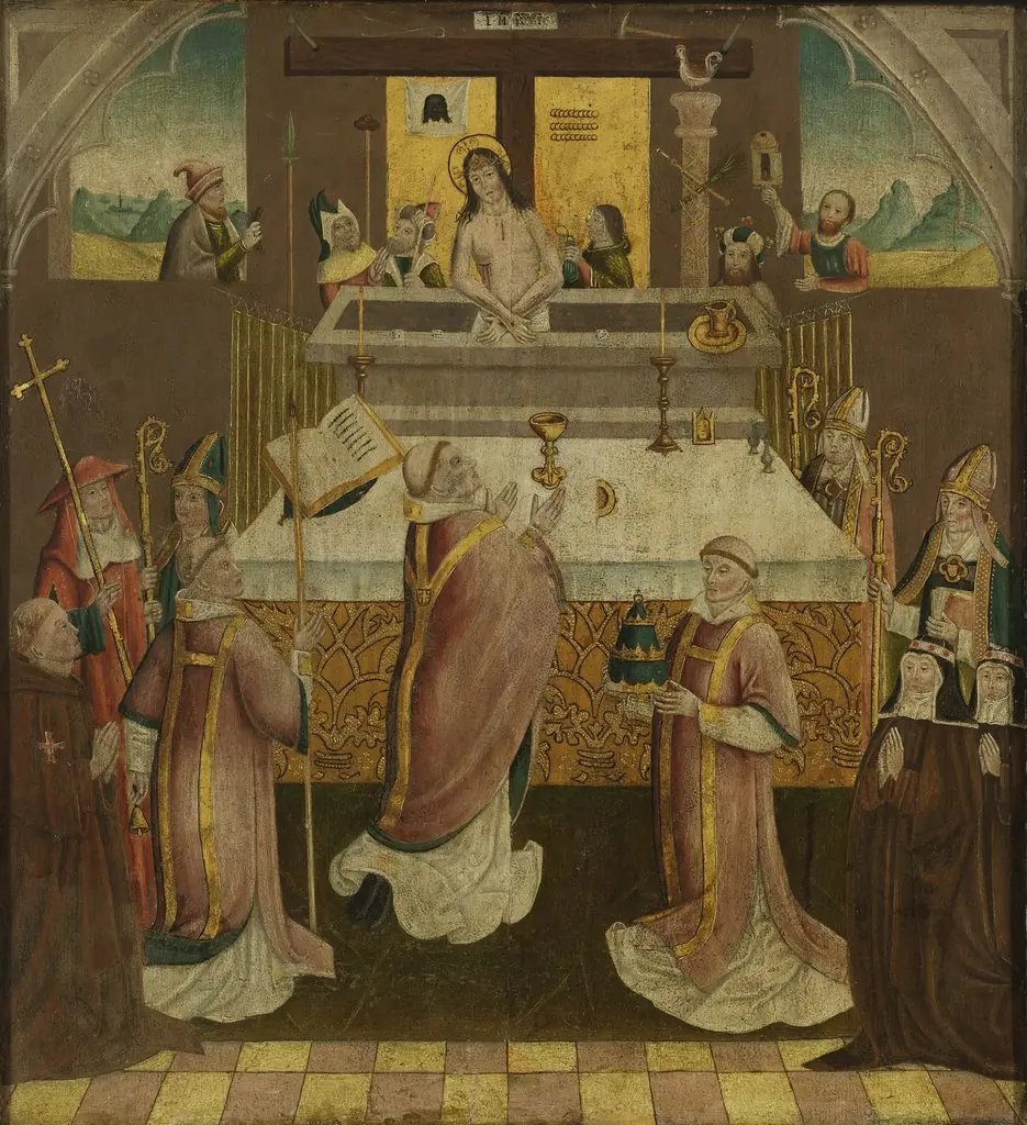 The mass of St. Gregory