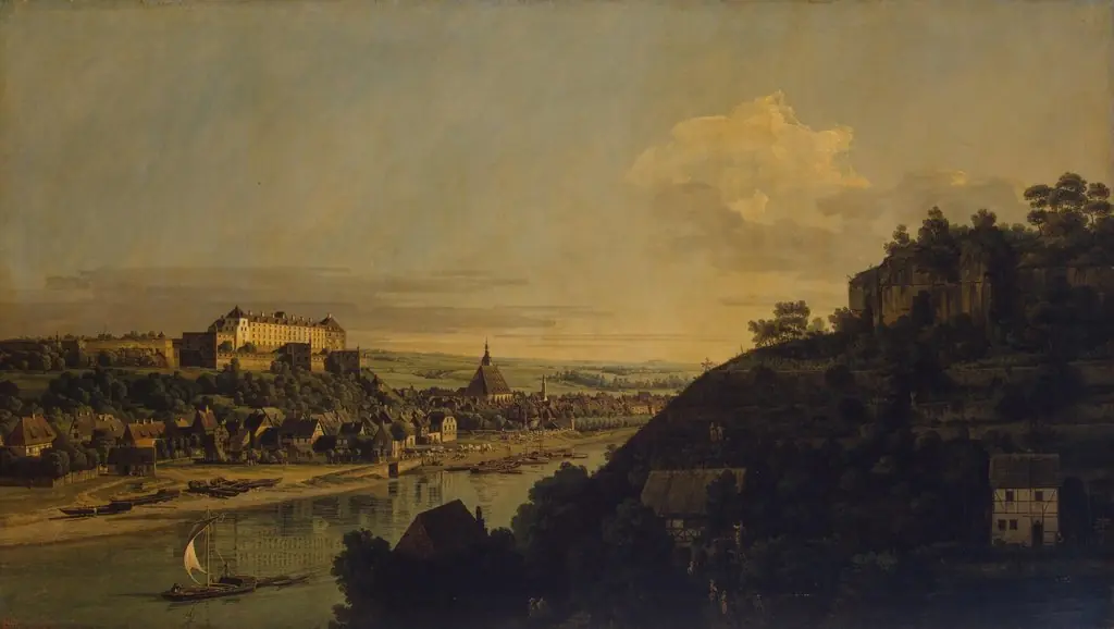 View of Pirna from the Right Bank of the Elba above the Town