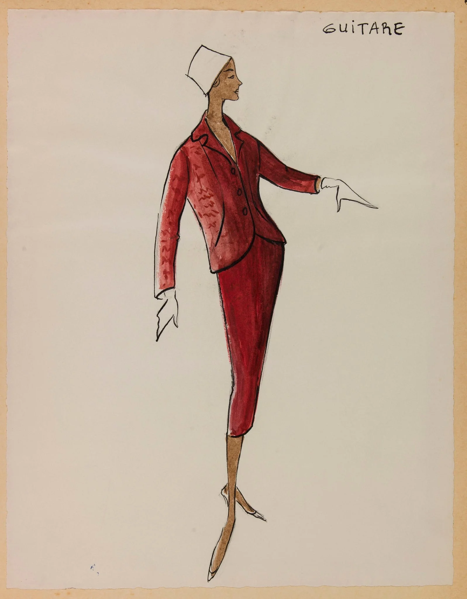 Guitare, by Carven, 1956