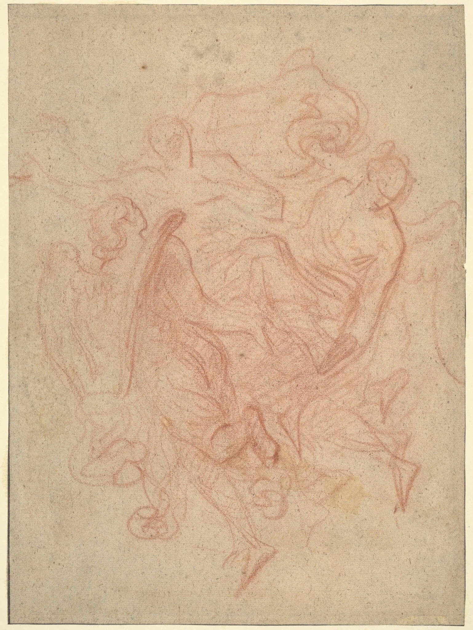 Apotheosis of Saint George, by Sebastiano Ricci, chalk, 1694