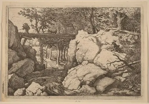 Goat on a small Bridge