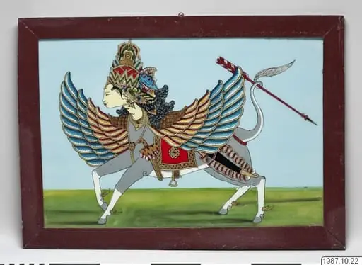 painting, glass painting, working bouraq