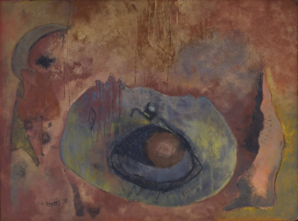 Untitled, by Theodoros Stamos, oil, 1948