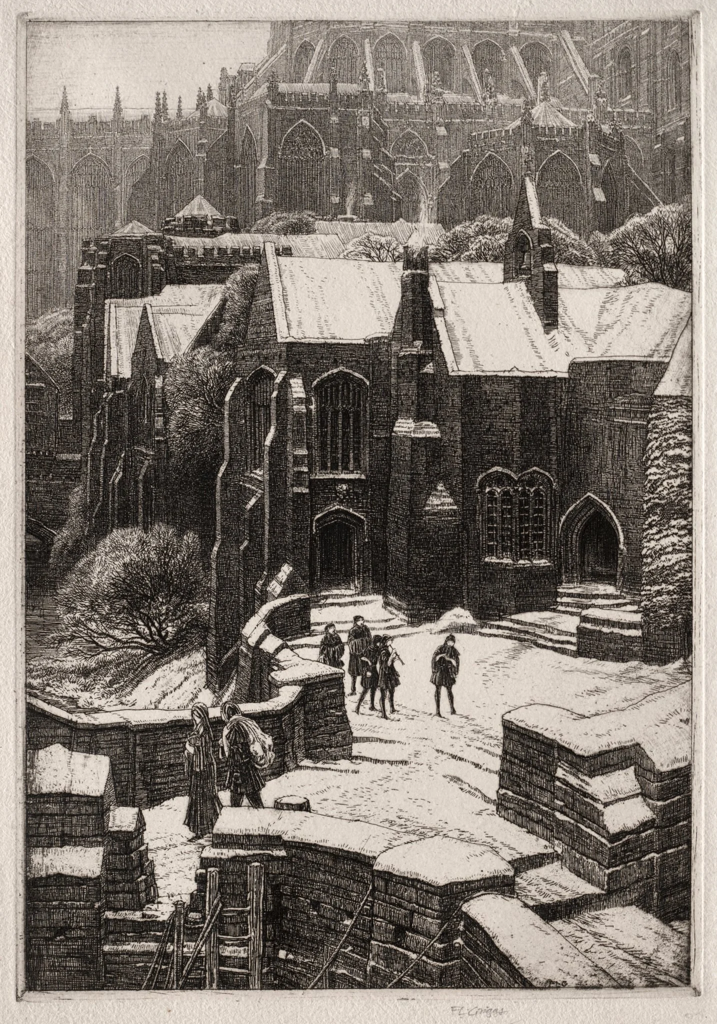 The Almonry, by Frederick Landseer Maur Griggs, 1925