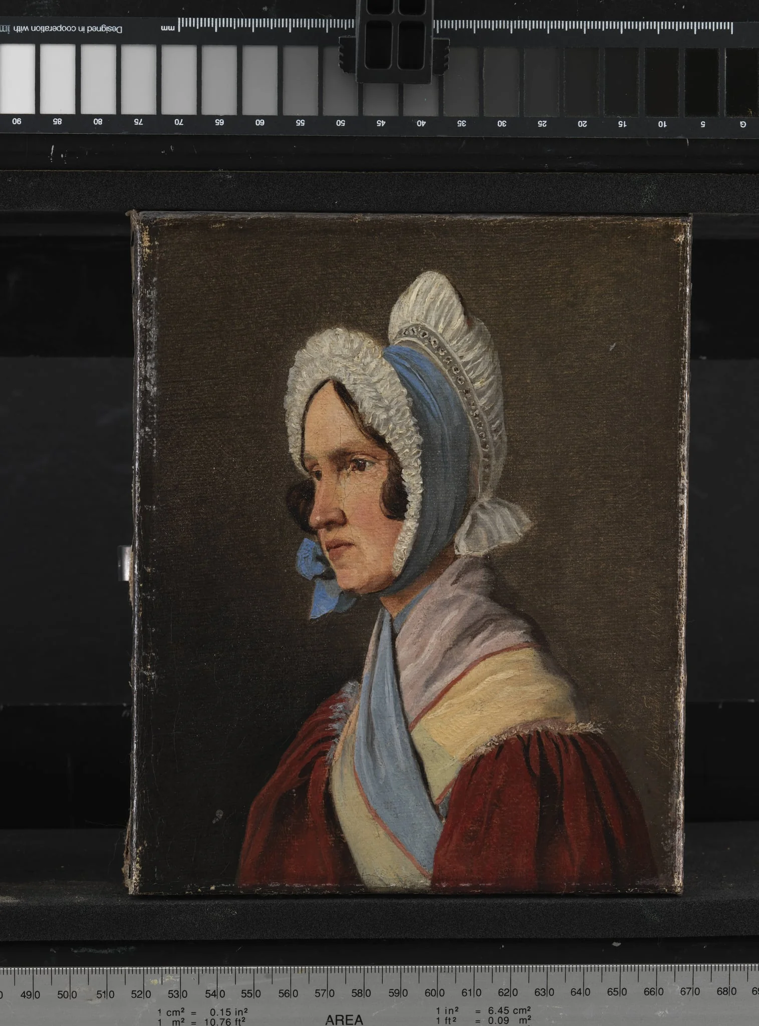 Oberstinde Cathrine Lundbye, f. Bonnevie, kunstnerens moder
