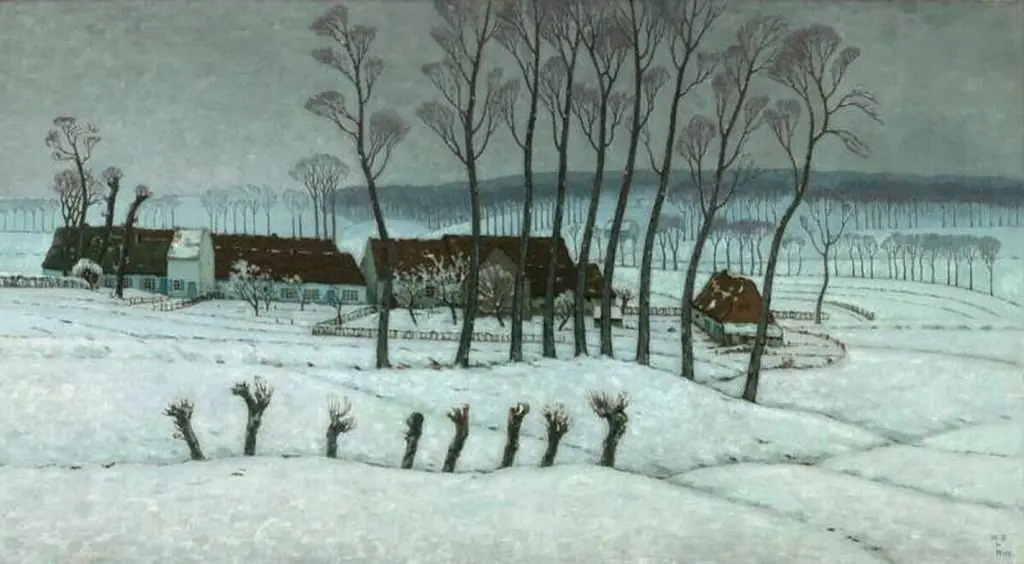 Snow at Berchem-Sainte-Agathe