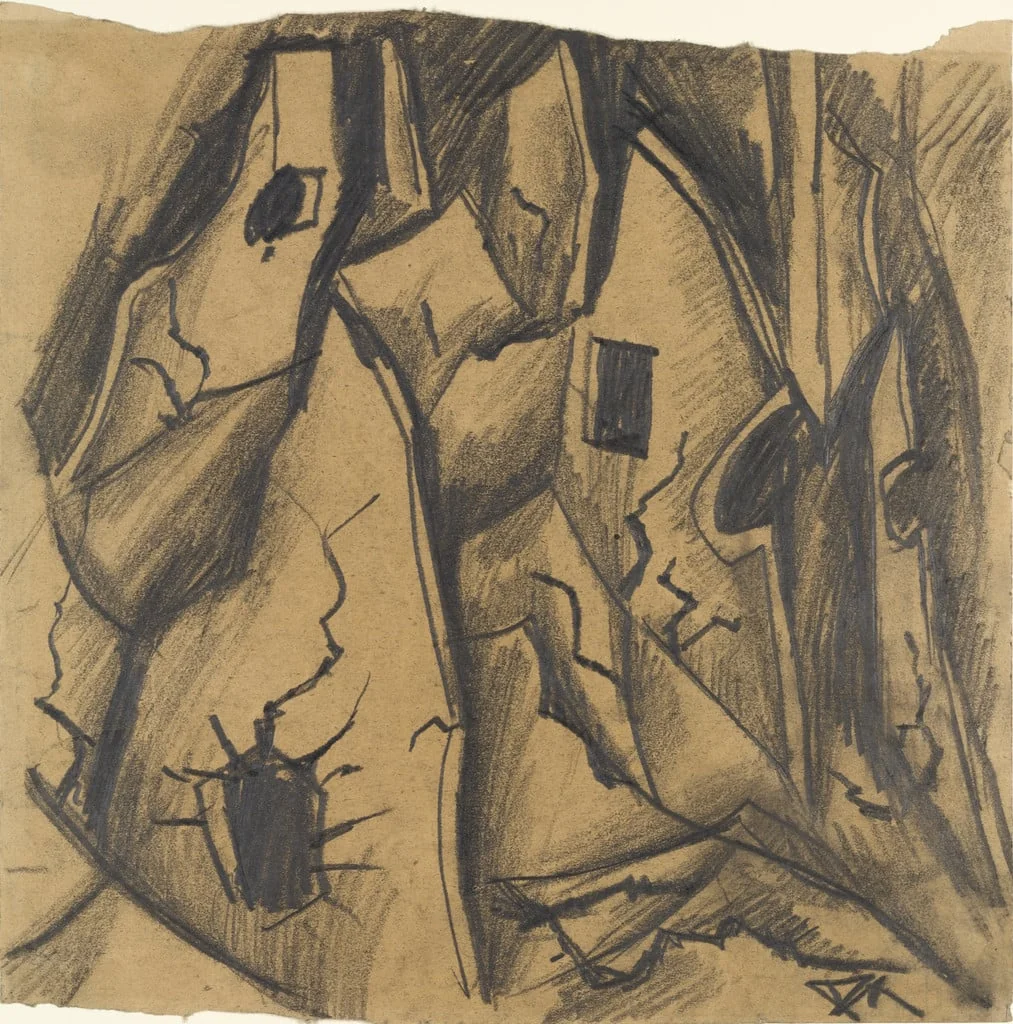 Untitled, by Otto Dix, graphite, 1916