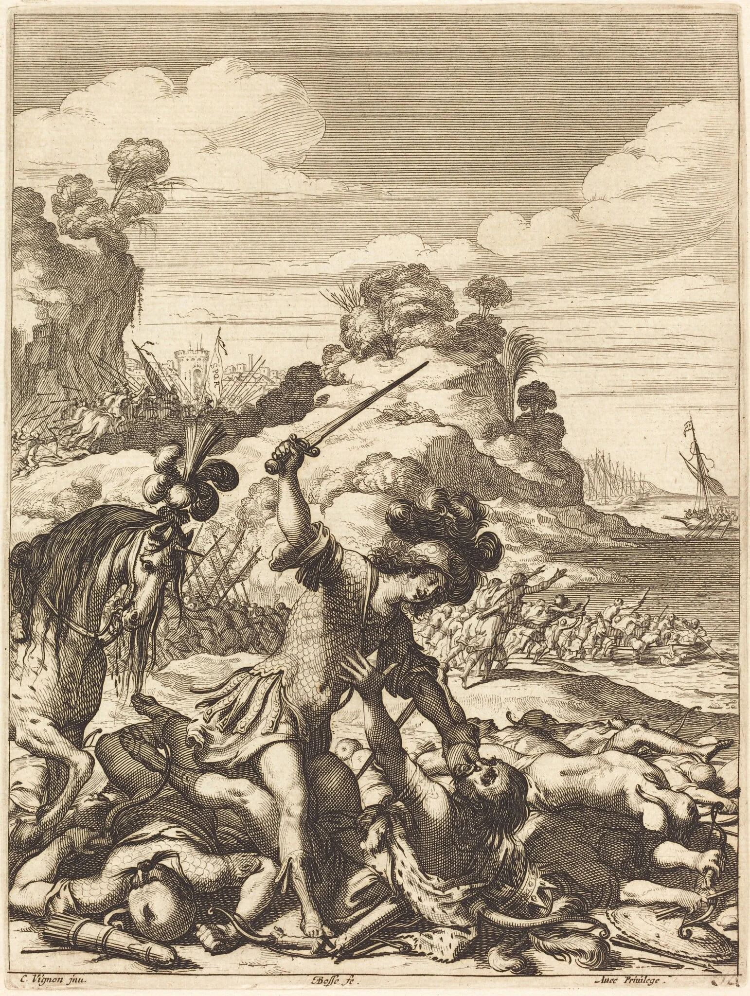 Illustration to Jean Desmarets' "L'Ariane"