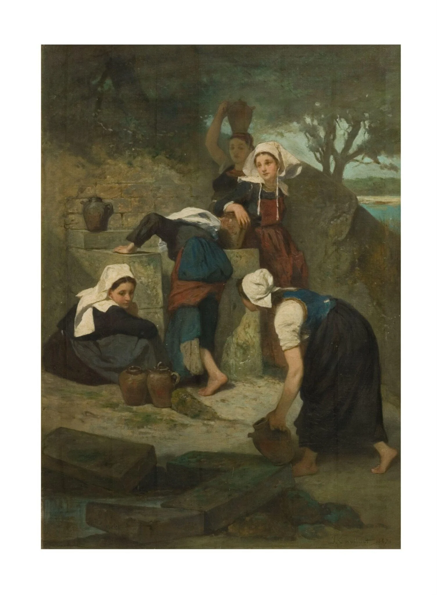 Girls at a Well